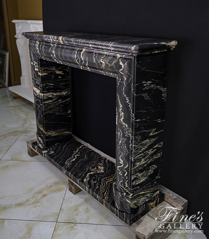 Marble Fireplaces  - Bolection Style Mantel With Shelf In Tropical Storm Quartz - MFP-2615